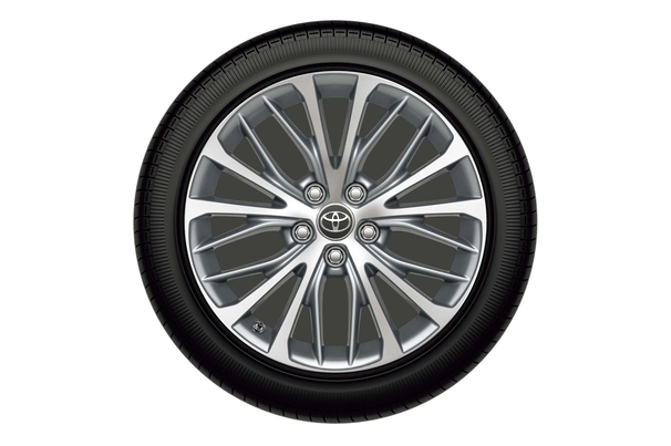 タイヤ&ホイール 235/45R18タイヤ&18×8Jアルミホイール(切削光輝+シルバー塗装/センターオーナメント付)